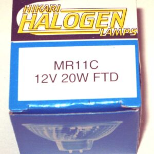 Hikari MR8057PC MR11 FTD Wide Angle 20W Halogen 12V Flood Bi-Pin Base 38006 MR11FTD/L