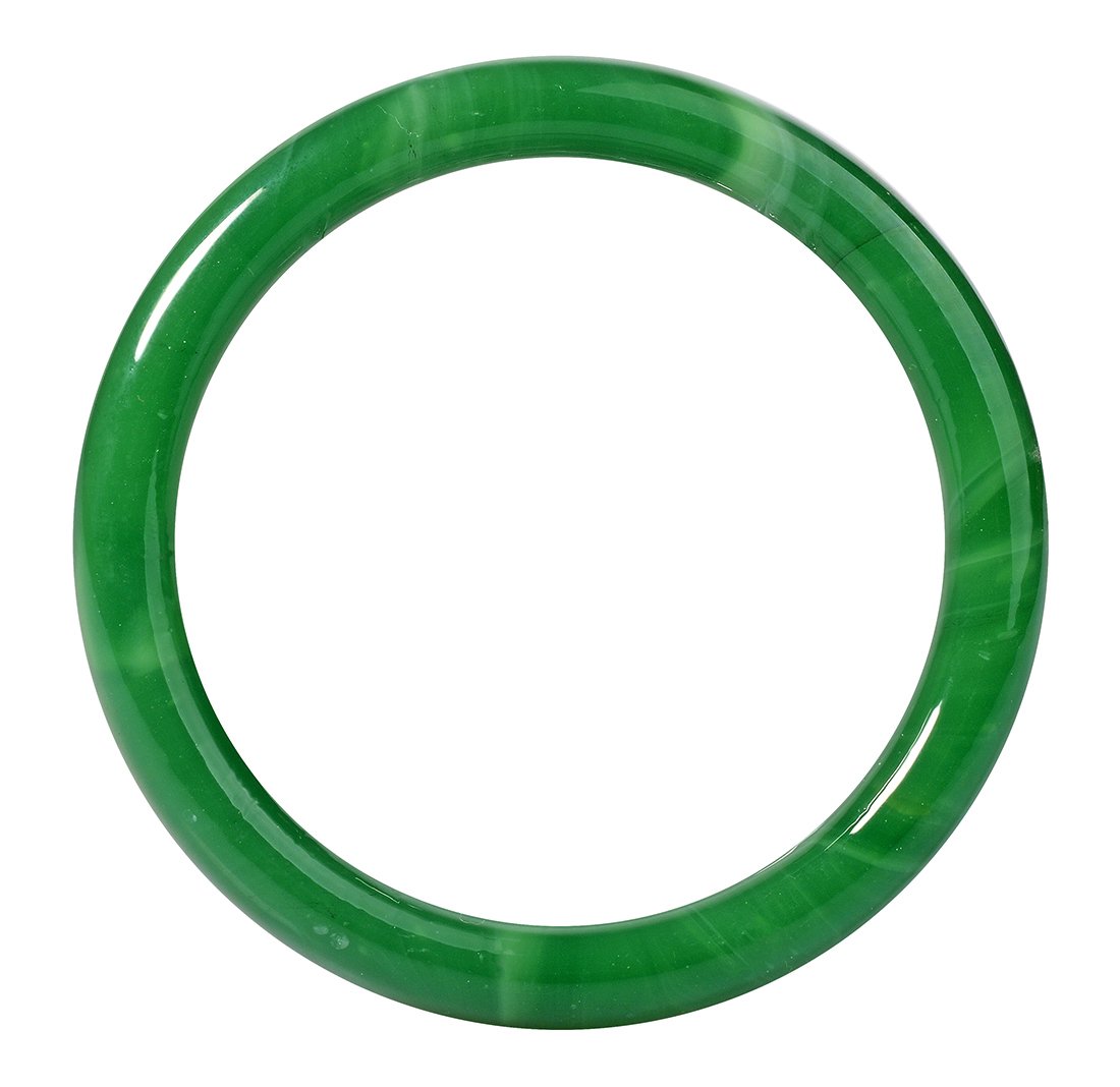 Antiquity Sian Art Good Luck and Light Green Bracelet Bangle - for Comeliness Inside Diameter 2.36 inch