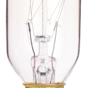 Satco S4718 130V Candelabra Base 15-Watt T7 Light Bulb, Clear