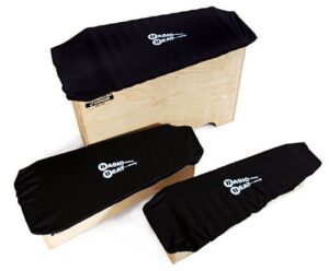 basic beat bbocs soprano xylophone/metallophone dust cover - instrument protection, blue stitching