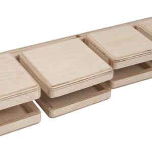 Basic Beat BBTB5 Temple Blocks Set - Quality Sound, Durable Construction, Perfect for Classroom and Band Music