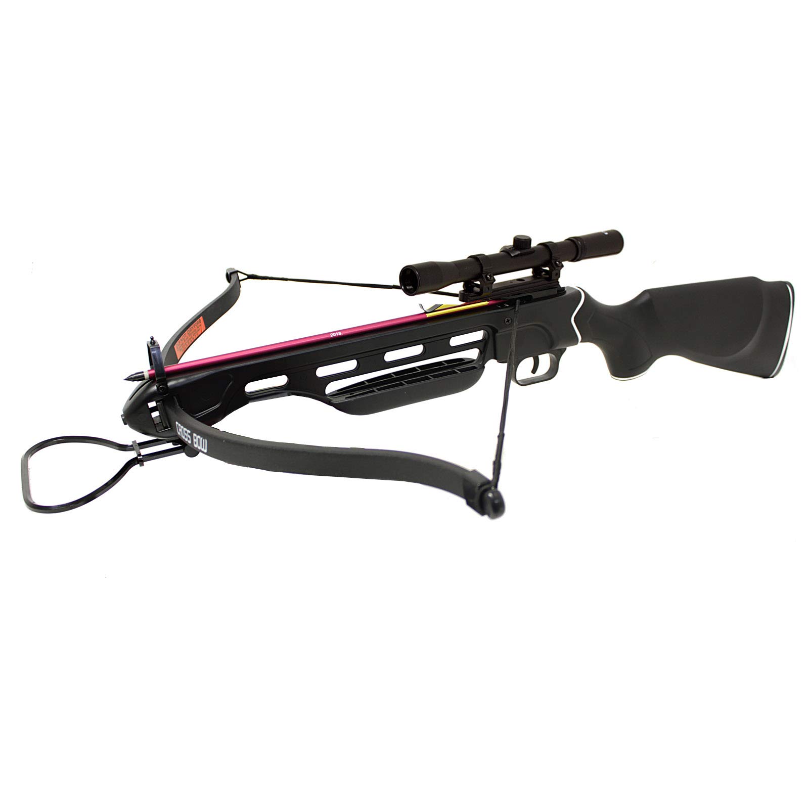 Cobra Bows 150 Lbs Wood Crossbow with Scope and Pack of Metal Arrows