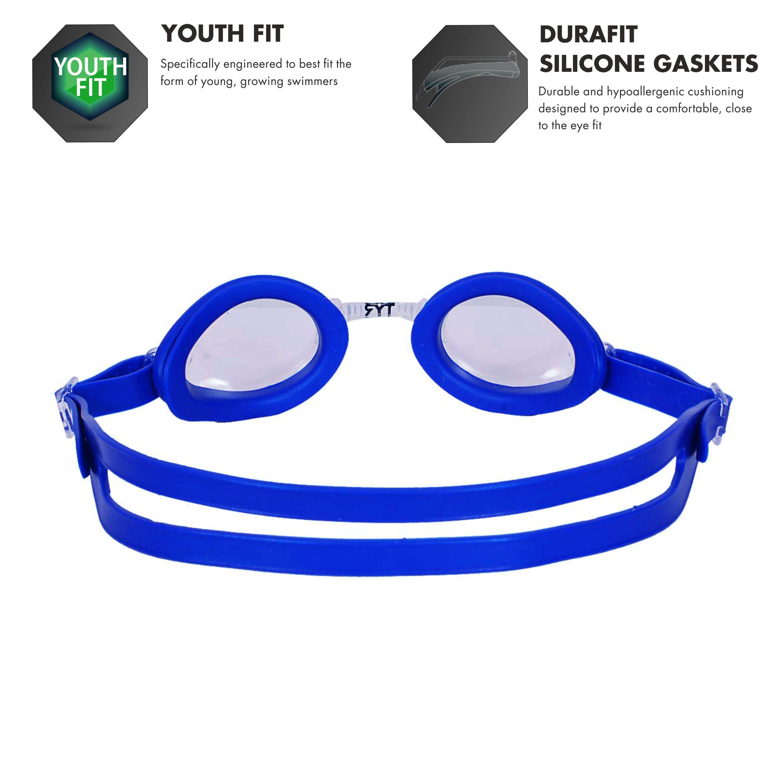 TYR Qualifier Youth Goggle (Clear/Blue)