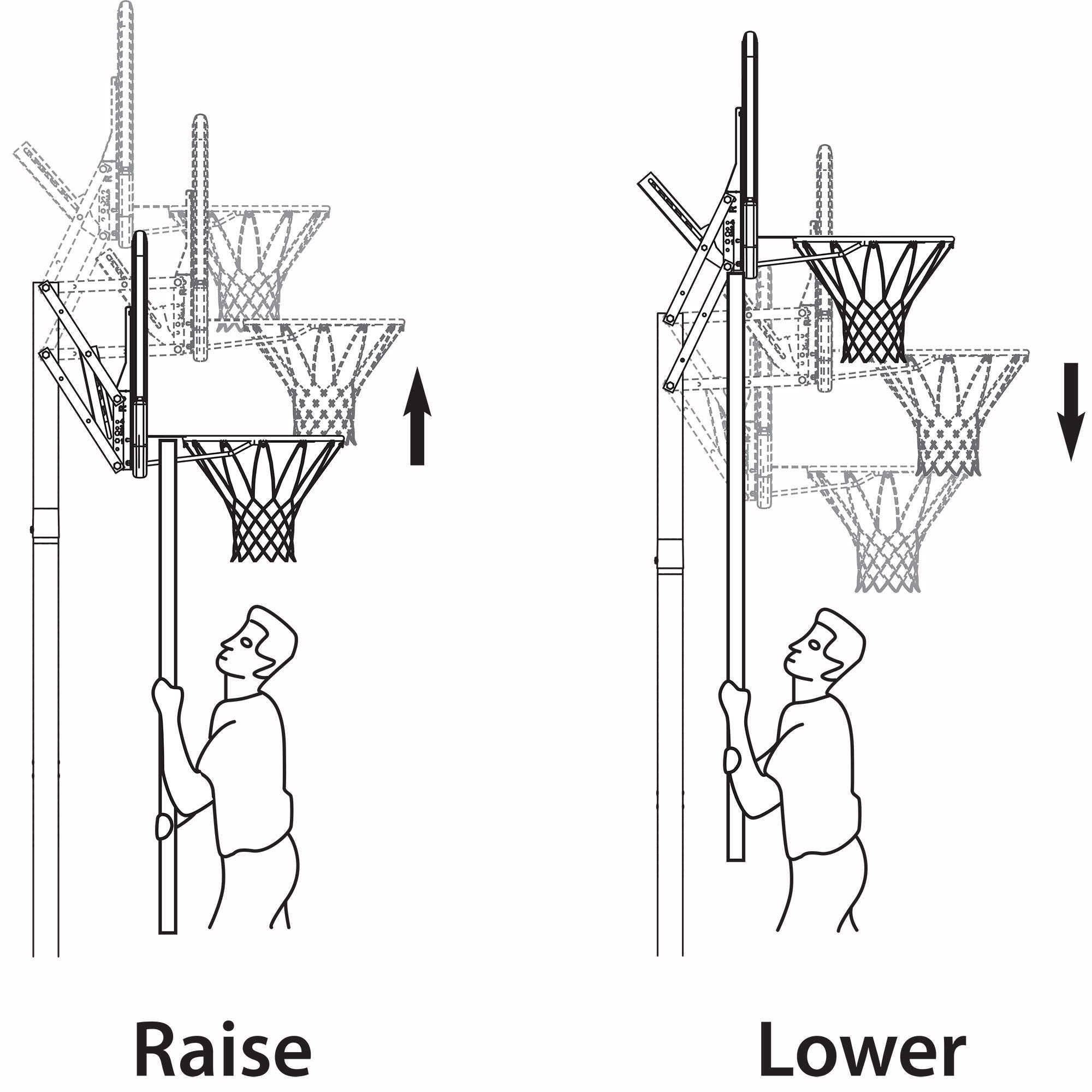 Lifetime 1531 Portable Basketball System, 48 Inch Shatterproof Backboard