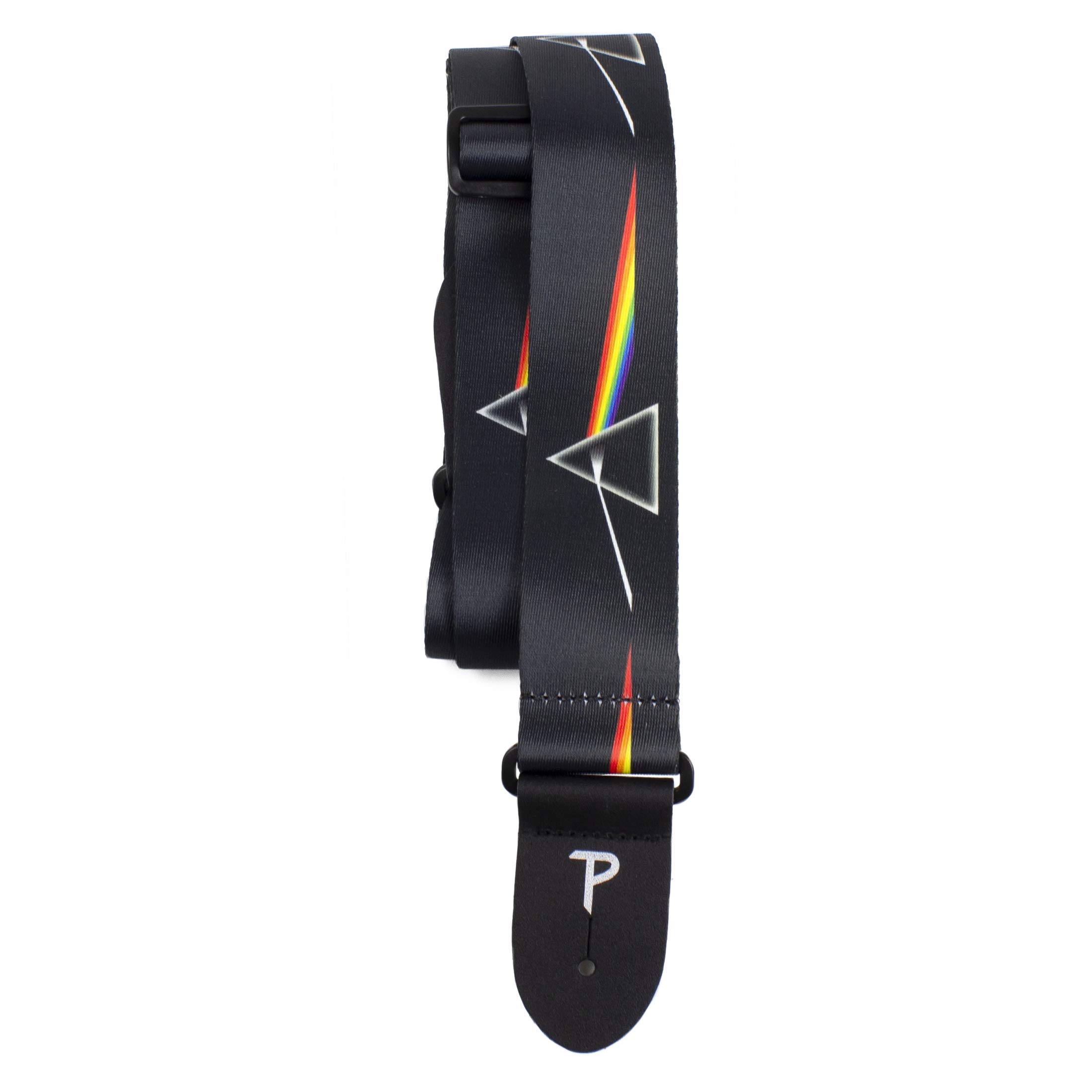 Perri's Leathers Ltd. - Guitar Strap - Polyester -Official Licensed Product- Pink Floyd Dark Side of the Moon - for Acoustic/Bass/Electric Guitars- Adjustable - Made in Canada (LPCP-1070)