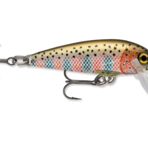 Rapala Countdown 1/8 Oz Fishing lure (Rainbow Trout, Size- 1.5), Fire Minnow