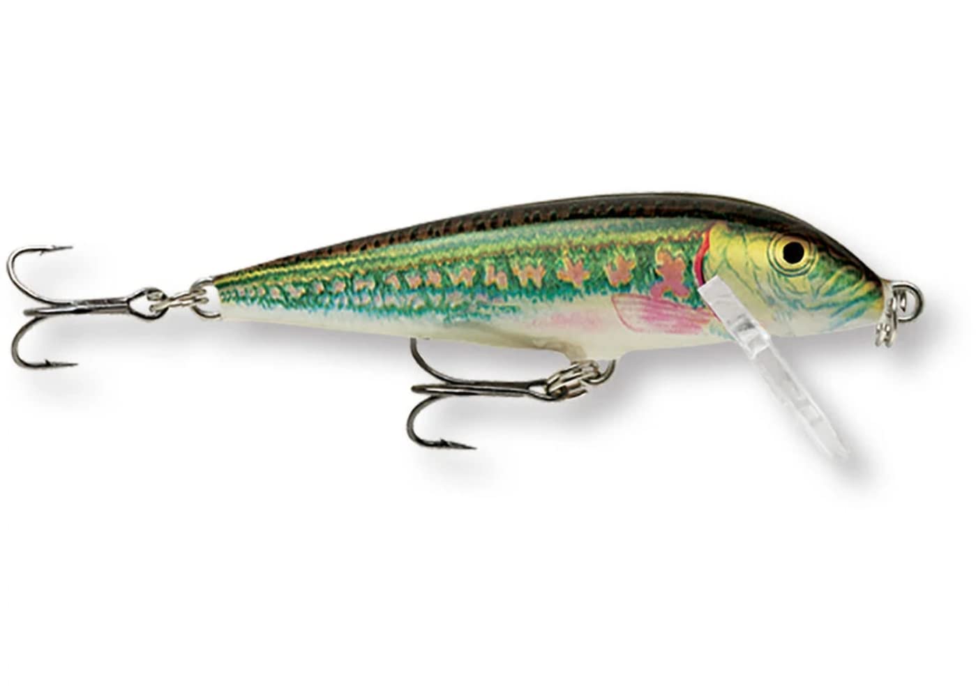 Rapala Countdown 1/8 Oz Fishing lure (Rainbow Trout, Size- 1.5), Fire Minnow