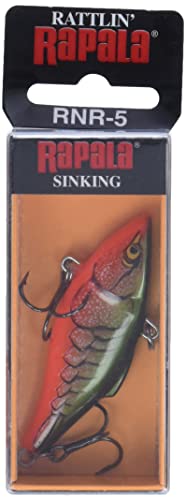 Rapala Rattlin 05 Fishing lure (Red Crawdad, Size- 2)