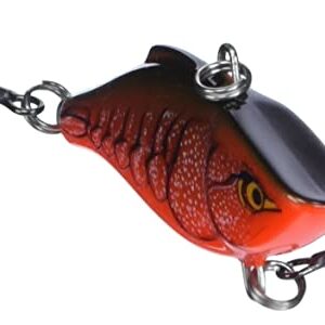 Rapala Rattlin 05 Fishing lure (Red Crawdad, Size- 2)