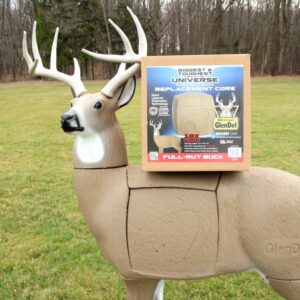 Field Logic unisex adult GlenDel Full-Rut Buck insert core Stocked 3D Targets, Brown, Full Rut 14 x14 US