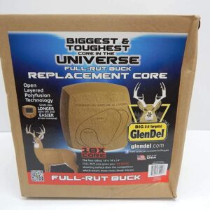 Field Logic unisex adult GlenDel Full-Rut Buck insert core Stocked 3D Targets, Brown, Full Rut 14 x14 US