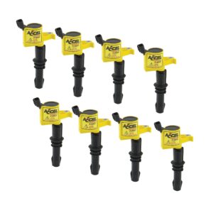 ACCEL 140033-8 SuperCoil Ignition Coil - Yellow - 8-Pack