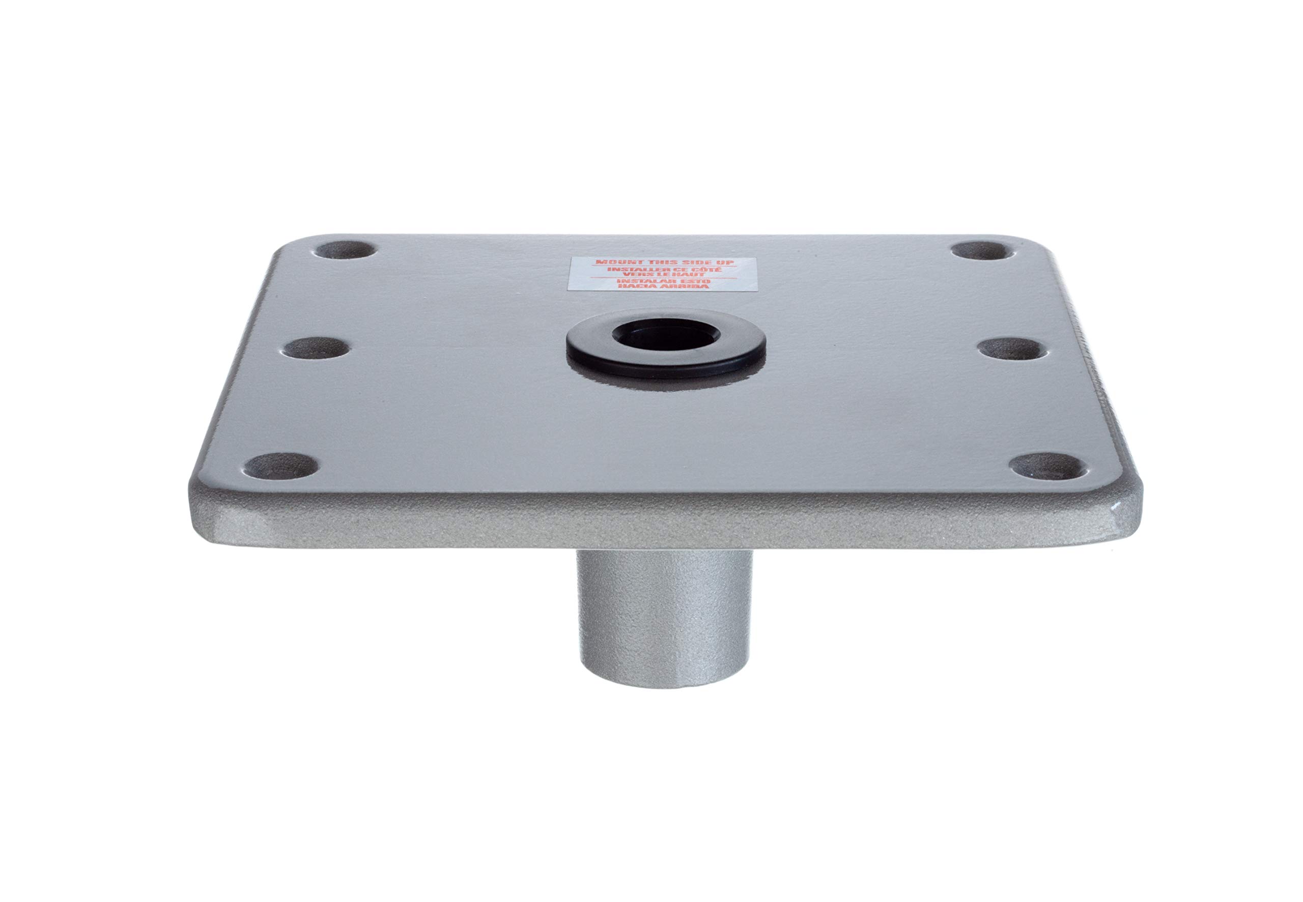 attwood SP-67749 Swivl-Eze Lock'N-Pin Aluminum 7-Inch x 7-Inch Marine Boat 3/4-Inch Pedestal Base