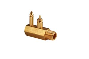 attwood 8897-6 brass quick-connect tank fitting 1/4-inch npt male thread for yamaha