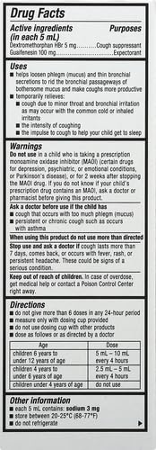 Mucinex Children's Cough Relief Liquid, Cherry, 4oz