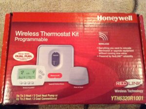 honeywell yth6320r1001, programmable redlink enabled wireless focuspro thermostat kit, 1, white