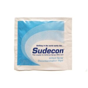 sudecon decontaminate pepper spray wipes (single pouch)