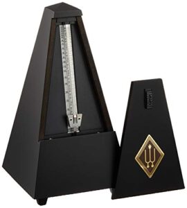 wittner wood case black metronome with bell tuner (816m)