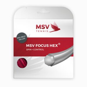 msv unisex's focus-hex string set-red, 1.18 mm