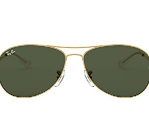 Ray-Ban Men's RB3362 Cockpit Aviator Sunglasses, Gold/G-15 Green, 56 mm