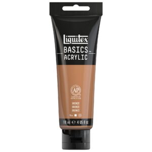 Liquitex BASICS Acrylic Paint, 118ml (4-oz) Tube, Bronze