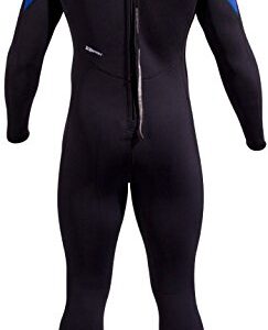 NeoSport Wetsuits Men's XSPAN 7mm Full Jumpsuit, Blue Trim, XXX-Large - Diving, Snorkeling & Wakeboarding