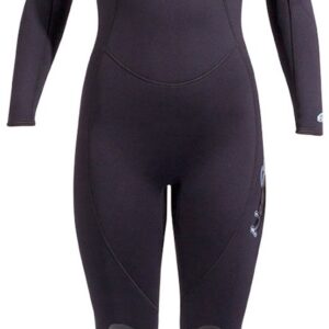 NeoSport Wetsuits Women's XSPAN 5mm Full Jumpsuit, Powder Blue Trim, 10 - Diving, Snorkeling & Wakeboarding