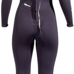 NeoSport Wetsuits Women's XSPAN 5mm Full Jumpsuit, Powder Blue Trim, 10 - Diving, Snorkeling & Wakeboarding