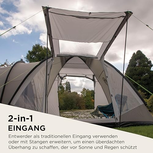 Coleman Waterfall 5 Deluxe family tent, 5 Man Tent with Separate Living and Sleeping Area, Easy to Pitch, 5 Person Tent, 100 Percent Waterproof HH 3000 mm, One Size