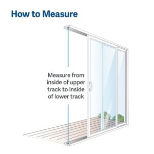 PetSafe 1-Piece Sliding Glass Pet Door for Dogs & Cats- Adjustable Height 75 7/8" to 81"-Medium, White, No-Cut DIY Install Aluminum Patio Panel Insert, Great for Renters or Seasonal Installation