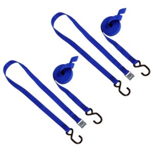 nrs j-hook tie-down straps 6' pair blue