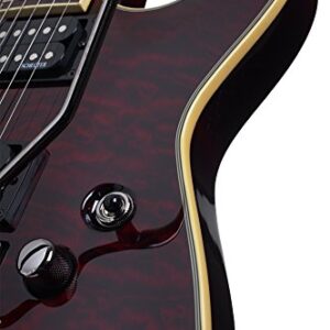 Schecter Omen Extreme-6 FR Electric Guitar - Black Cherry