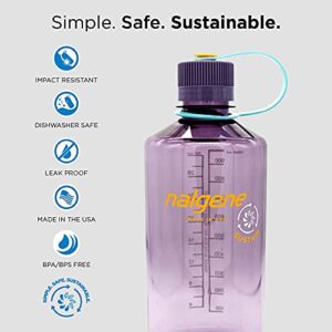 Nalgene Tritan Narrow Mouth BPA-Free Water Bottle, Clear, 32 oz