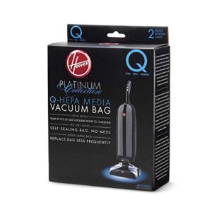 Hoover Platinum Type-Q HEPA Filter Vacuum Cleaner Bag, Part 902419001, Upright UH30010COM, 2 Count, AH10000