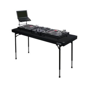 ODYSSEY CTBC2060 Carpeted Folding Dj Table with Adjustable Leg System