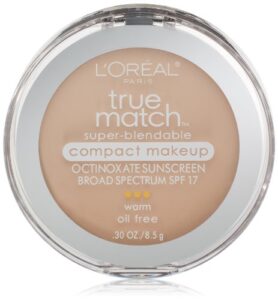 l'oréal paris true match super-blendable compact makeup, w1 porcelain, 0.3 oz.