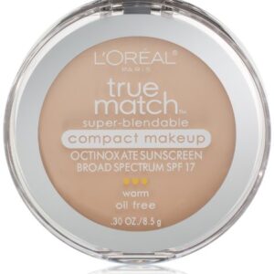 L'Oréal Paris True Match Super-Blendable Compact Makeup, W1 Porcelain, 0.3 oz.