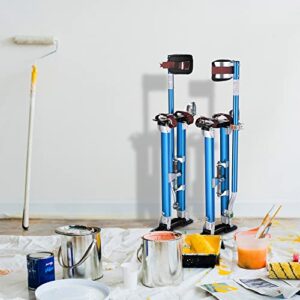 Yescom Drywall Stilts 24"-40" Adjustable Aluminum Tool Stilt with Knee Pads Protection for Painting Painter Taping Blue