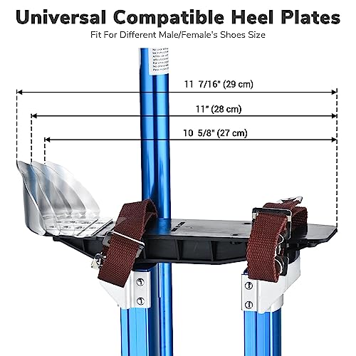 Yescom Drywall Stilts 24"-40" Adjustable Aluminum Tool Stilt with Knee Pads Protection for Painting Painter Taping Blue