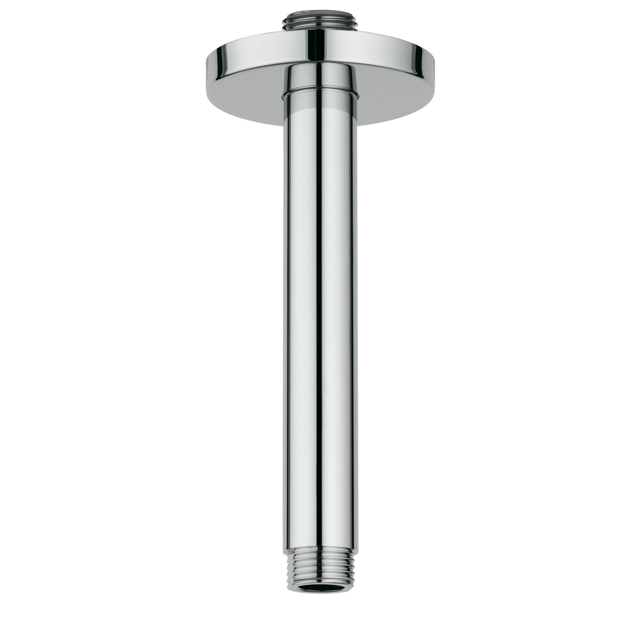 Grohe 27217000 Rainshower 6 In. Ceiling Shower Arm, Starlight Chrome, .5