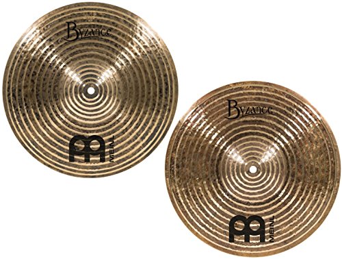 Meinl Cymbals Byzance 13" Dark Spectrum Hihats, Pair — Made in Turkey — Hand Hammered B20 Bronze, 2-Year Warranty, B13SH