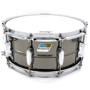 ludwig supraphonic black beauty snare drum 14 x 6.5 in.