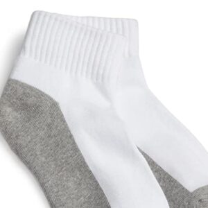 Jefferies Socks Big Boys' Seamless-Toe Quarter Athletic Socks (Pack of 6)