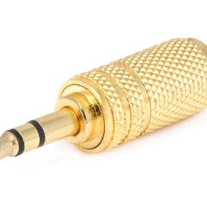 Monoprice 107160 3.5mm Stereo Plug to 3.5mm Mono Jack Adaptor, Gold Plated