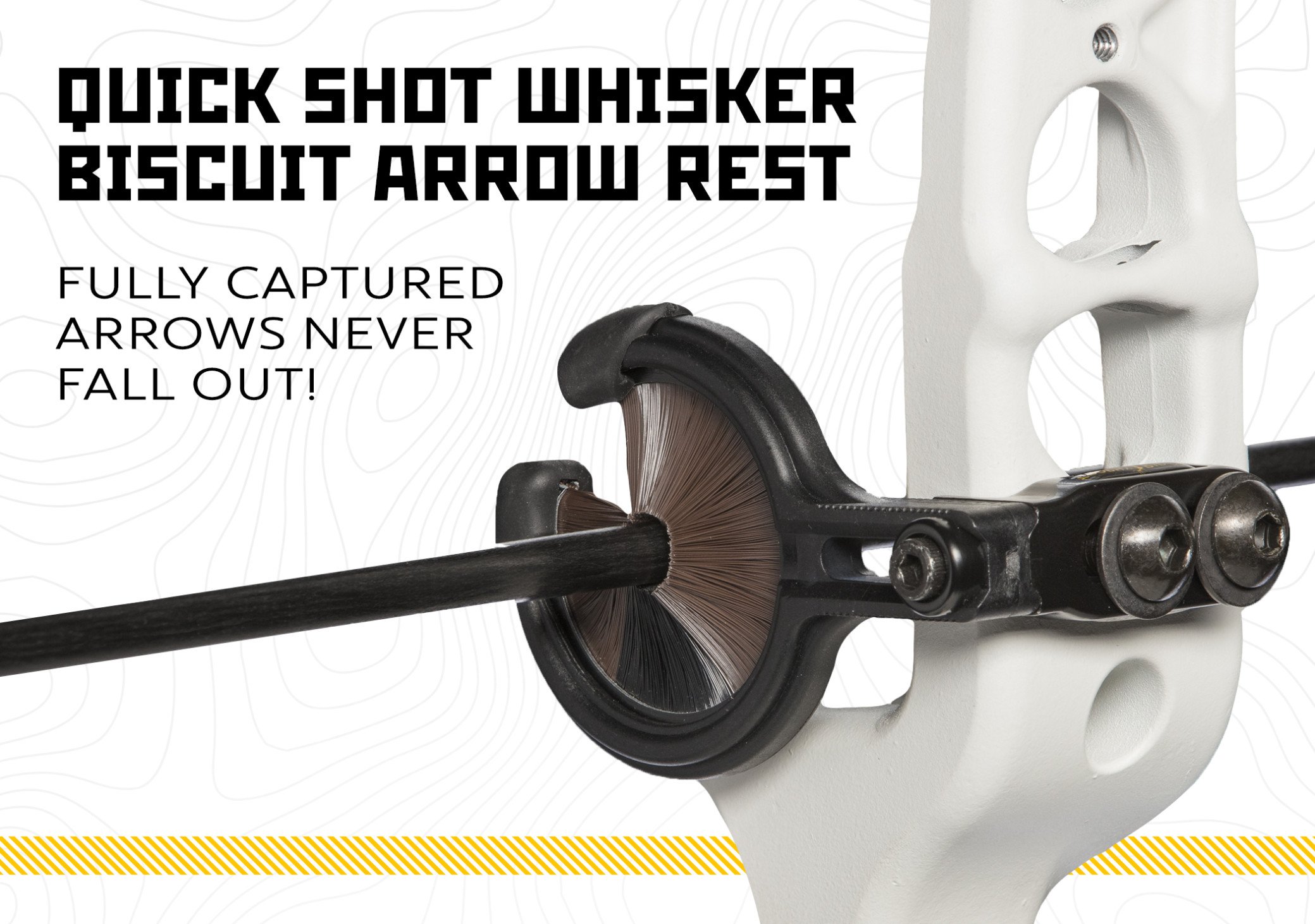 Trophy Ridge Quick Shot Whisker Biscuit Archery Arrow Rest, Right Hand, Large