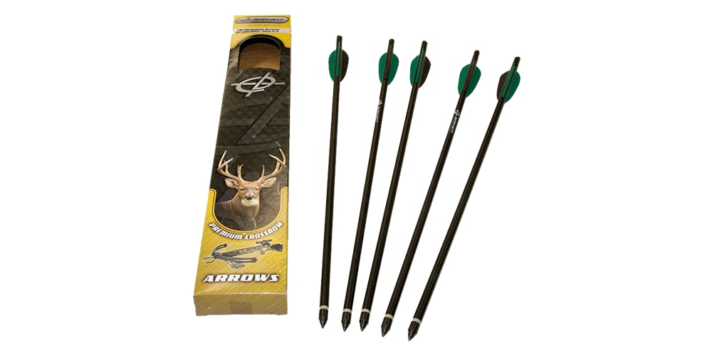 Barnett 18" Aluminum Crossbow Arrows with Field Points and Half-Moon Nocks, 5-Pack