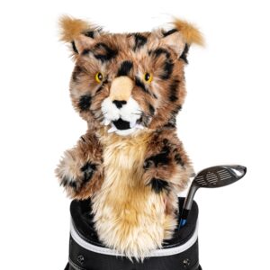 daphne’s bobcat driver headcover | premium driver headcovers | funny golf club covers | stylish protection for your clubs | men's golf gear | driver headcover for men and women