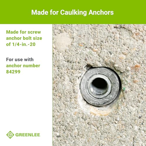 Greenlee 868 Screw Anchor Expander for Caulking Anchor Size 1/4-20