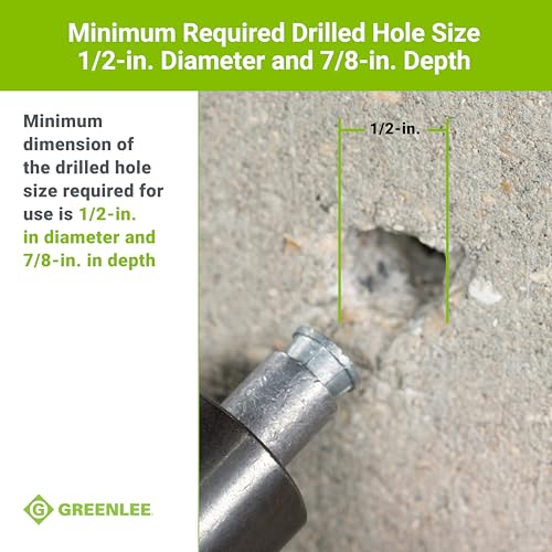 Greenlee 868 Screw Anchor Expander for Caulking Anchor Size 1/4-20