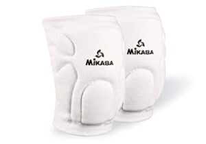 mikasa 830jr competition antimicrobial kneepad, white